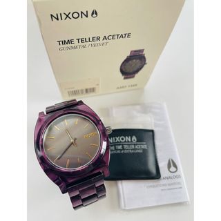 ニクソン(NIXON)の【電池新品の美品】NIXONのTIME TELLER ベルベットパープルカラー！(腕時計)