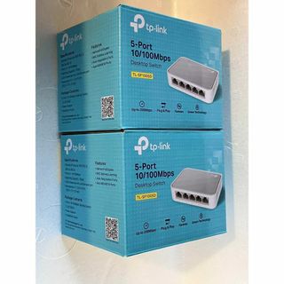 ティーピーリンク(TP-Link)の新品未開封2個 スイッチングハブ 5ポート 10/100Mbps tp-link(PC周辺機器)