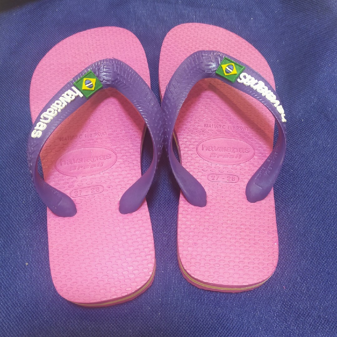 havaianas(ハワイアナス)の【美品】ハワイアナス　17~18 キッズ/ベビー/マタニティのキッズ靴/シューズ(15cm~)(サンダル)の商品写真