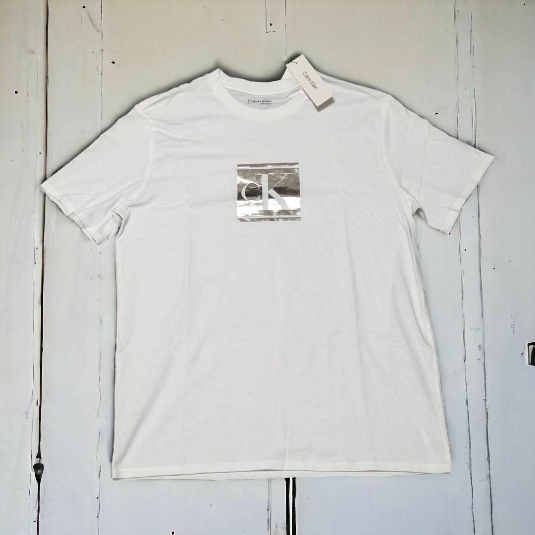 Calvin Klein(カルバンクライン)のCALVIN KLEIN カルバン・クライン モノグラム 半袖Tシャツ 白　M メンズのトップス(Tシャツ/カットソー(半袖/袖なし))の商品写真