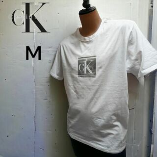 カルバンクライン(Calvin Klein)のCALVIN KLEIN カルバン・クライン モノグラム 半袖Tシャツ 白　M(Tシャツ/カットソー(半袖/袖なし))