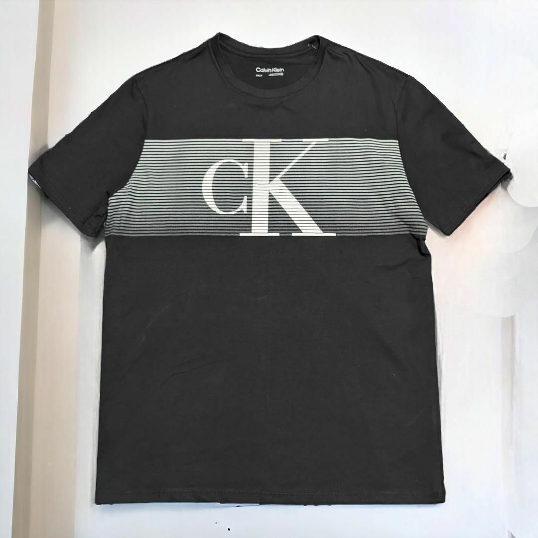 Calvin Klein(カルバンクライン)の新品 CALVIN KLEIN カルバンクライン モノグラム Tシャツ 黒　S③ メンズのトップス(Tシャツ/カットソー(半袖/袖なし))の商品写真