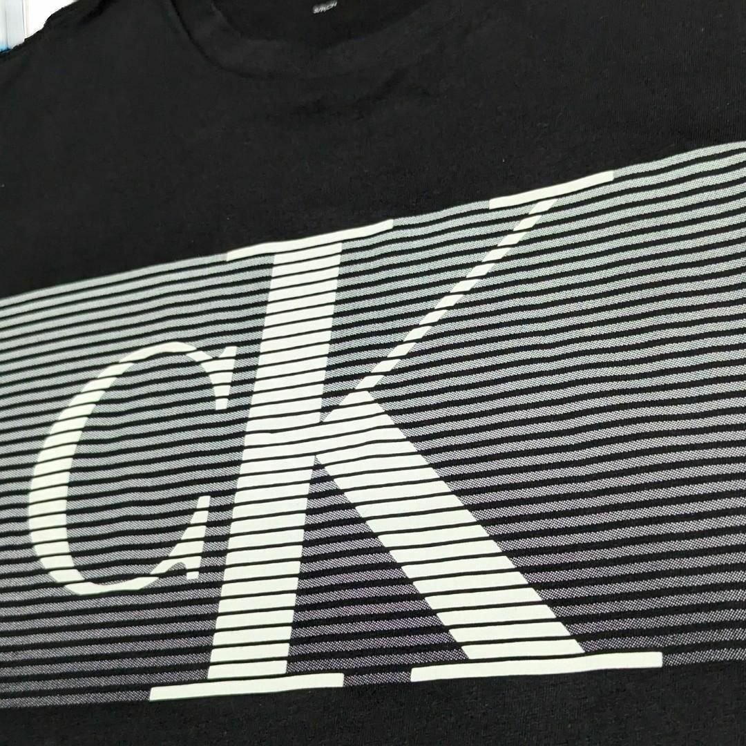 Calvin Klein(カルバンクライン)の新品 CALVIN KLEIN カルバンクライン モノグラム Tシャツ 黒　S③ メンズのトップス(Tシャツ/カットソー(半袖/袖なし))の商品写真