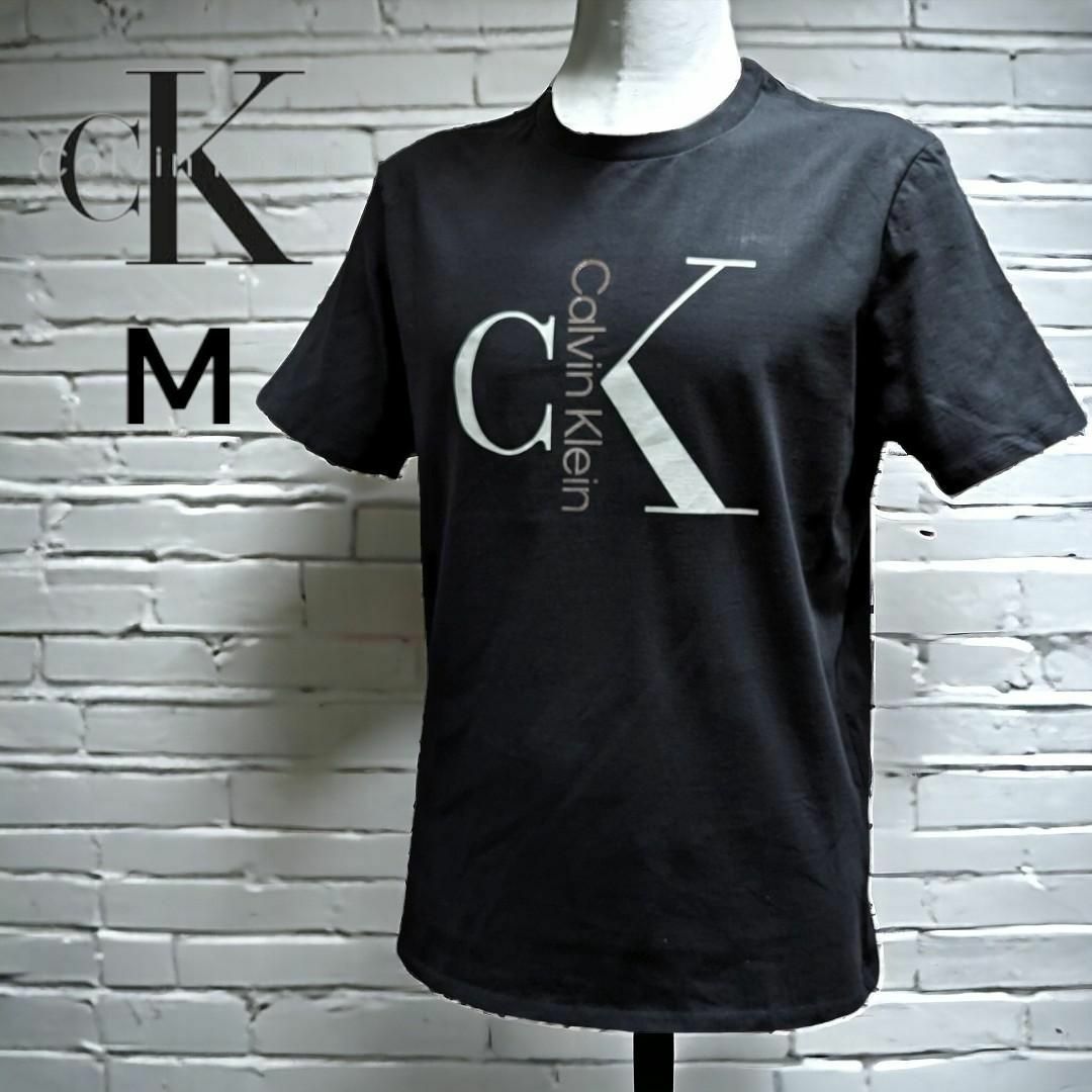 Calvin Klein(カルバンクライン)の新品 CALVIN KLEIN カルバンクライン モノグラム 半袖Tシャツ 黒 メンズのトップス(Tシャツ/カットソー(半袖/袖なし))の商品写真