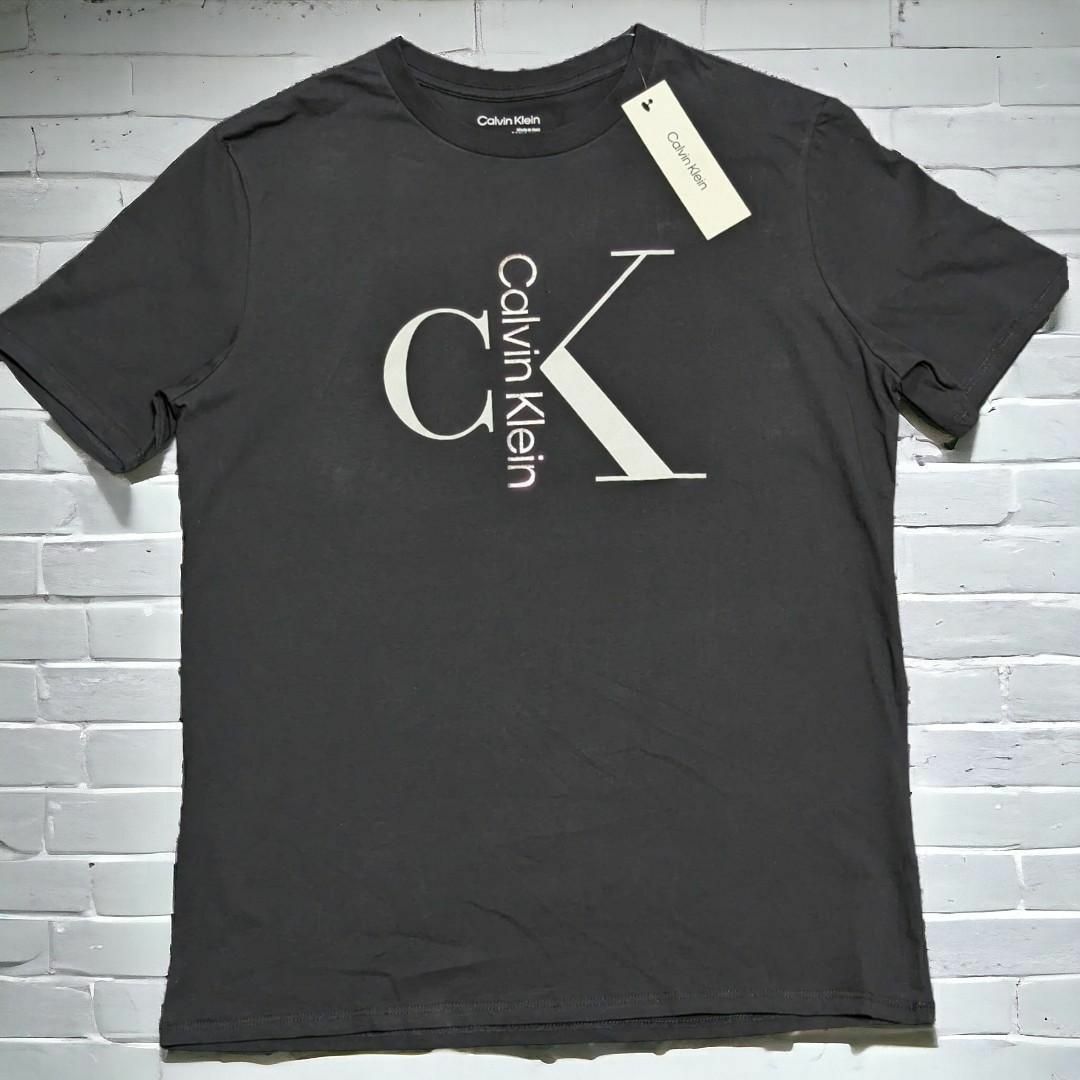 Calvin Klein(カルバンクライン)の新品 CALVIN KLEIN カルバンクライン モノグラム 半袖Tシャツ 黒 メンズのトップス(Tシャツ/カットソー(半袖/袖なし))の商品写真