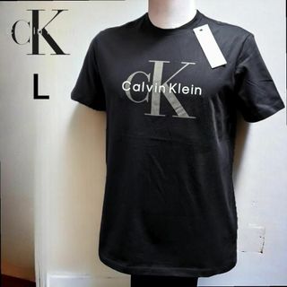 カルバンクライン(Calvin Klein)の新品 CALVIN KLEIN カルバンクライン モノグラム 半袖Tシャツ 黒(Tシャツ/カットソー(半袖/袖なし))