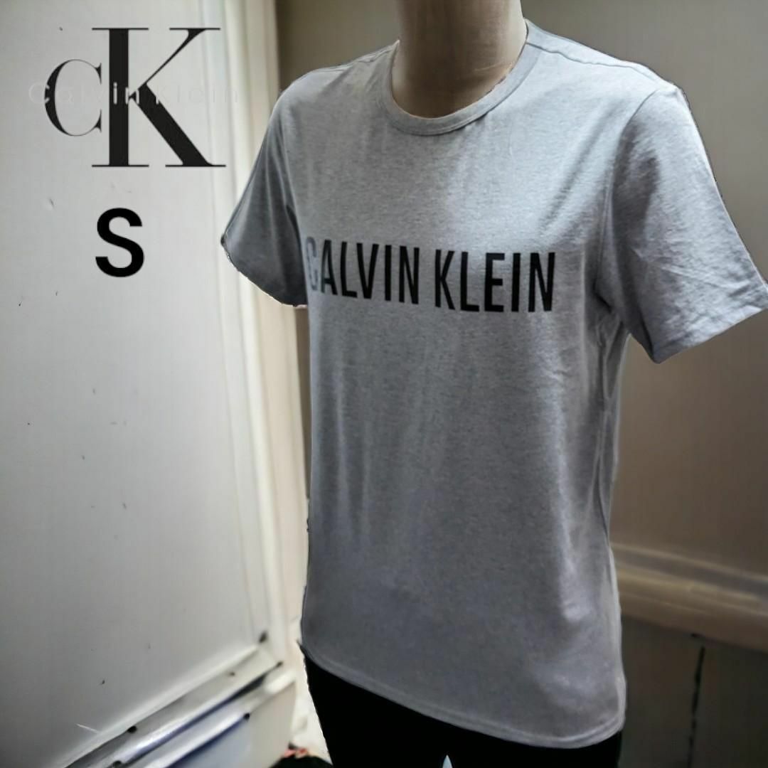 Calvin Klein(カルバンクライン)の【新品タグ付き】カルバンクライン Tシャツ メンズ S レディース M グレー メンズのトップス(Tシャツ/カットソー(半袖/袖なし))の商品写真