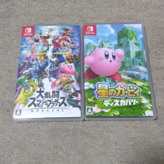 ニンテンドースイッチ(Nintendo Switch)の大乱闘スマッシュブラザーズSP＆星のカービィディスカバリー(家庭用ゲームソフト)