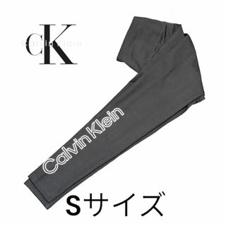 カルバンクライン(Calvin Klein)の新品 カルバンクライン スポーツ ロゴ ハイウエスト ヨガ パンツ S 黒(レギンス/スパッツ)