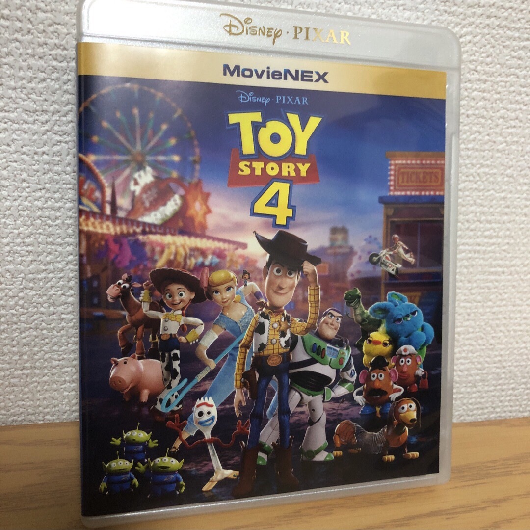 Disney(ディズニー)のトイ・ストーリー1～4 全作セット MovieNEX ケース&Blu-ray エンタメ/ホビーのDVD/ブルーレイ(キッズ/ファミリー)の商品写真