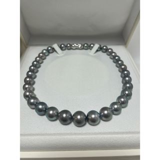 ミキモト(MIKIMOTO)の逸品！　ミキモト　大珠　黒蝶パールネックレス　9.5〜14.7㎜　K18  美品(ネックレス)