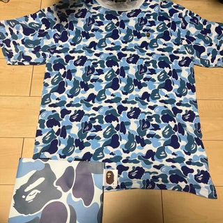 アベイシングエイプ(A BATHING APE)のabathingape tシャツ 2xl abc camo ブルー aape (Tシャツ/カットソー(半袖/袖なし))