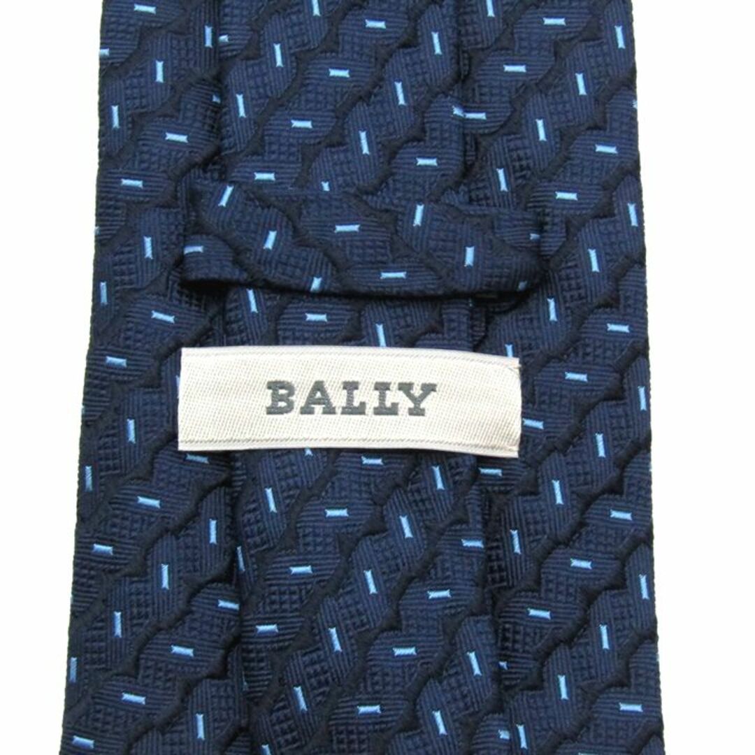 Bally(バリー)のバリー ブランドネクタイ ストライプ柄 小紋柄 シルク イタリア製 メンズ ネイビー BALLY メンズのファッション小物(ネクタイ)の商品写真