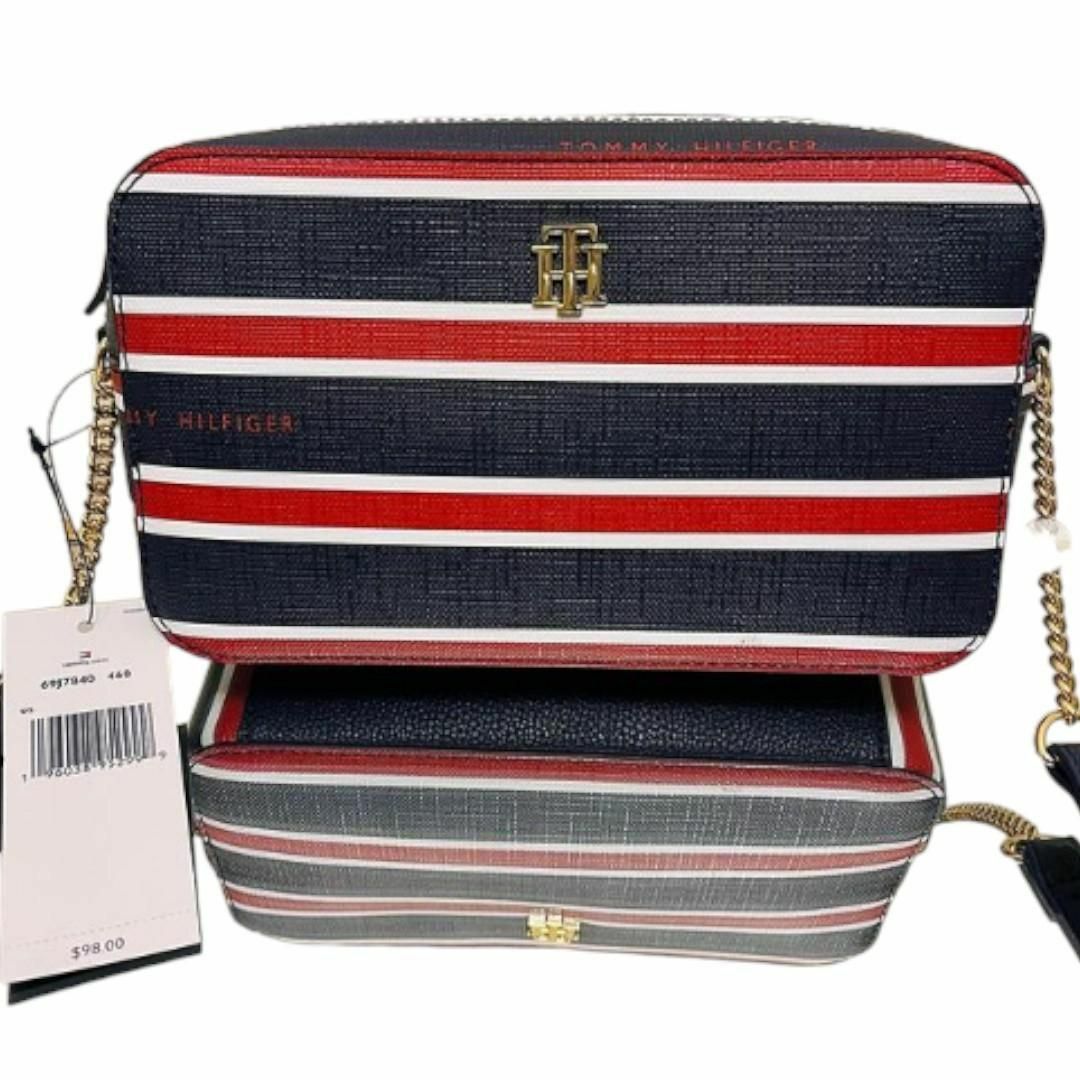 TOMMY HILFIGER(トミーヒルフィガー)のTOMMY HILFIGER トミーヒルフィガー レザー ショルダー バック レディースのバッグ(ショルダーバッグ)の商品写真