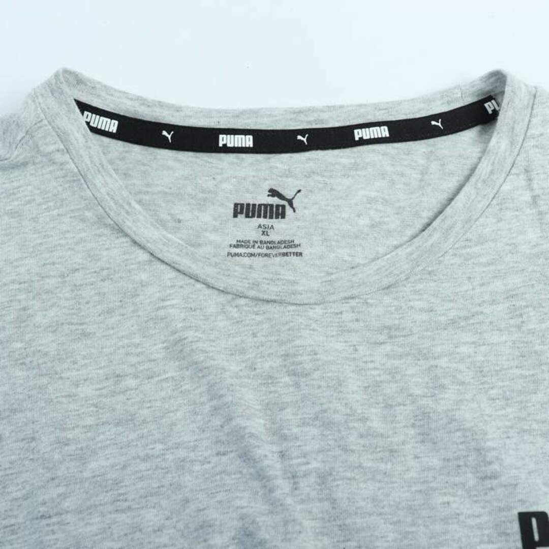 PUMA(プーマ)のプーマ 長袖Tシャツ ワンポイントロゴ スポーツウエア 大きいサイズ レディース XLサイズ グレー PUMA レディースのトップス(Tシャツ(長袖/七分))の商品写真