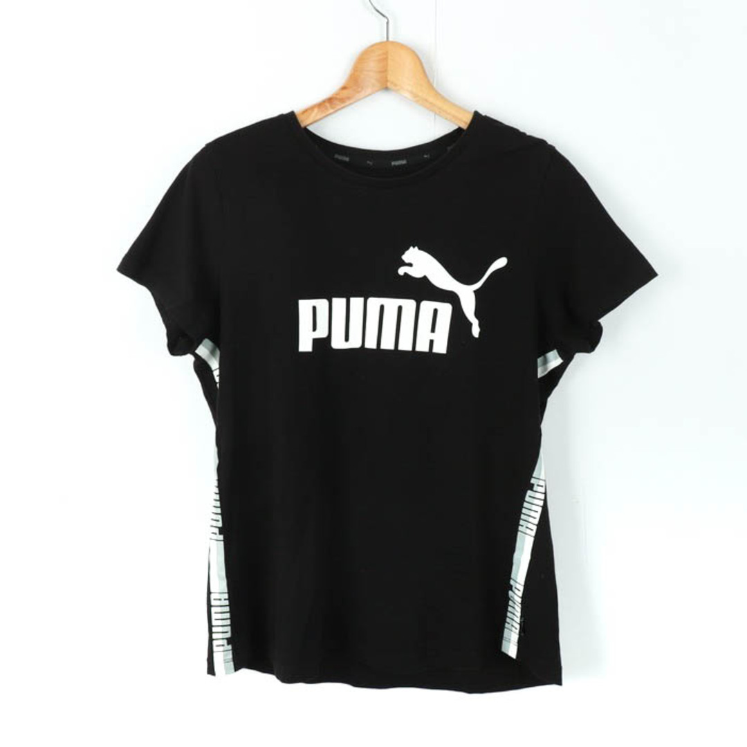 PUMA(プーマ)のプーマ 半袖Tシャツ ロゴT スポーツウエア 大きいサイズ レディース XLサイズ ブラック PUMA レディースのトップス(Tシャツ(半袖/袖なし))の商品写真