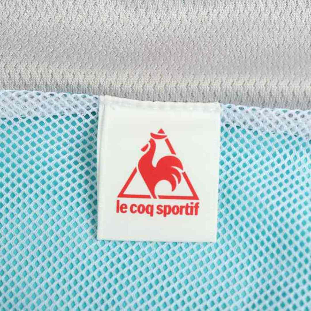 le coq sportif(ルコックスポルティフ)のルコックスポルティフ ナイロンジャケット ウィンドブレーカー スポーツウエア レディース Mサイズ グリーン×グレー le coq sportif レディースのジャケット/アウター(ナイロンジャケット)の商品写真