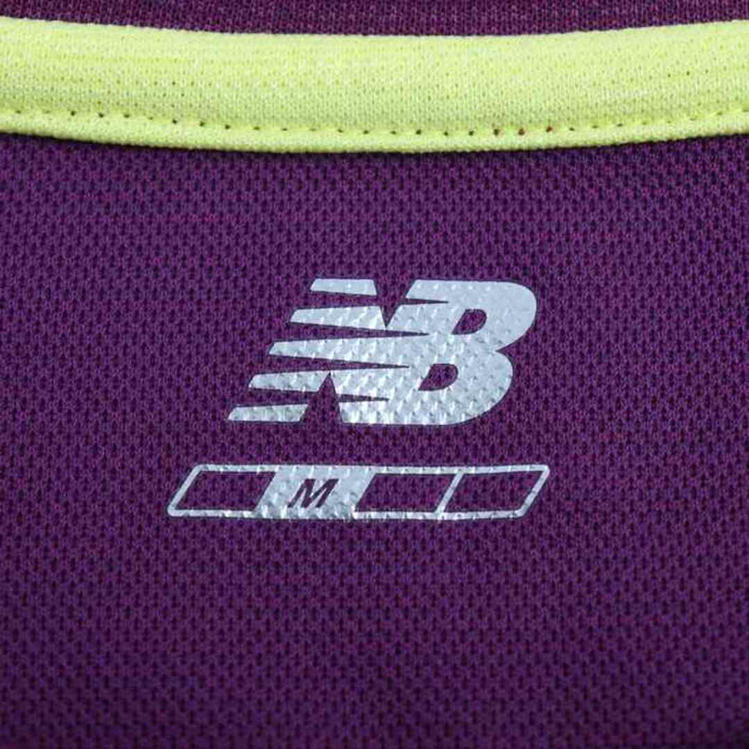 New Balance(ニューバランス)のニューバランス 長袖Tシャツ ロゴT ビジュー スポーツウエア レディース Mサイズ パープル NEW BALANCE レディースのトップス(Tシャツ(長袖/七分))の商品写真