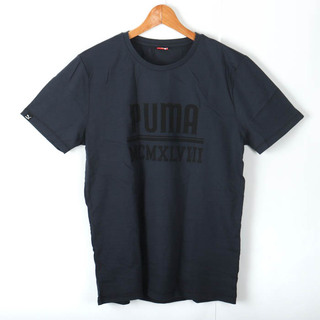プーマ(PUMA)のプーマ 半袖Tシャツ ロゴT スポーツウエア 大きいサイズ メンズ Oサイズ ネイビー×ブラック PUMA(Tシャツ/カットソー(半袖/袖なし))