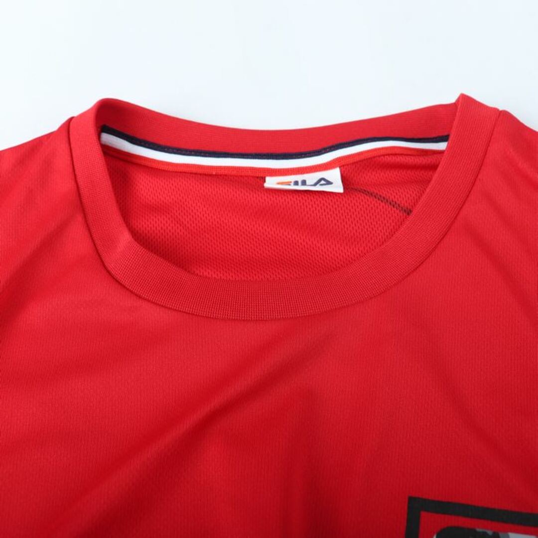 FILA(フィラ)のフィラ 半袖Tシャツ ロゴT スポーツウエア 大きいサイズ メンズ XOサイズ レッド FILA メンズのトップス(Tシャツ/カットソー(半袖/袖なし))の商品写真