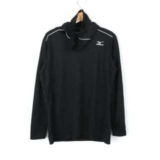 ミズノ(MIZUNO)のミズノ 長袖Tシャツ ハイネック 胸ロゴ スポーツウエア 大きいサイズ レディース XLサイズ ブラック Mizuno(Tシャツ(長袖/七分))