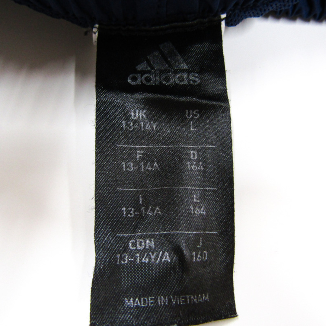 adidas(アディダス)のアディダス ロングパンツ サイドライン スポーツウエア キッズ 男の子用 160サイズ ネイビー adidas キッズ/ベビー/マタニティのキッズ服男の子用(90cm~)(パンツ/スパッツ)の商品写真