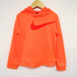 ナイキ(NIKE)のナイキ 長袖パーカー スウェット スエットドライフィット キッズ 男の子用 4Tサイズ オレンジ NIKE(Tシャツ/カットソー)