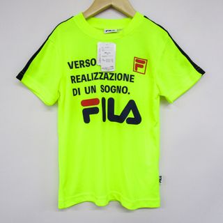 フィラ(FILA)のフィラ 半袖Tシャツ ロゴT スポーツウエア 未使用品 キッズ 男の子用 130サイズ イエロー FILA(Tシャツ/カットソー)