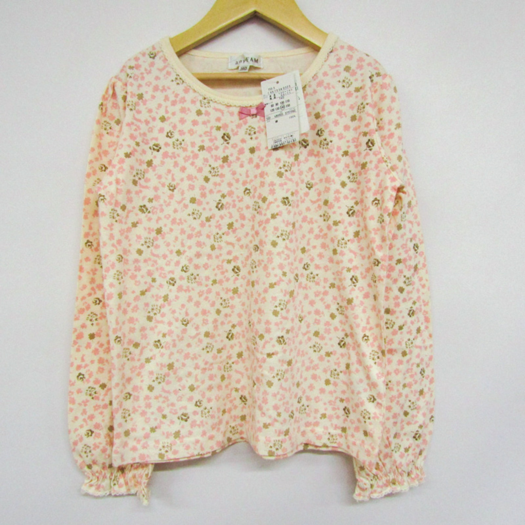 anyFAM(エニィファム)のエニィファム 長袖Tシャツ 花柄 未使用品 キッズ 女の子用 140サイズ ピンク anyFAM キッズ/ベビー/マタニティのキッズ服女の子用(90cm~)(Tシャツ/カットソー)の商品写真