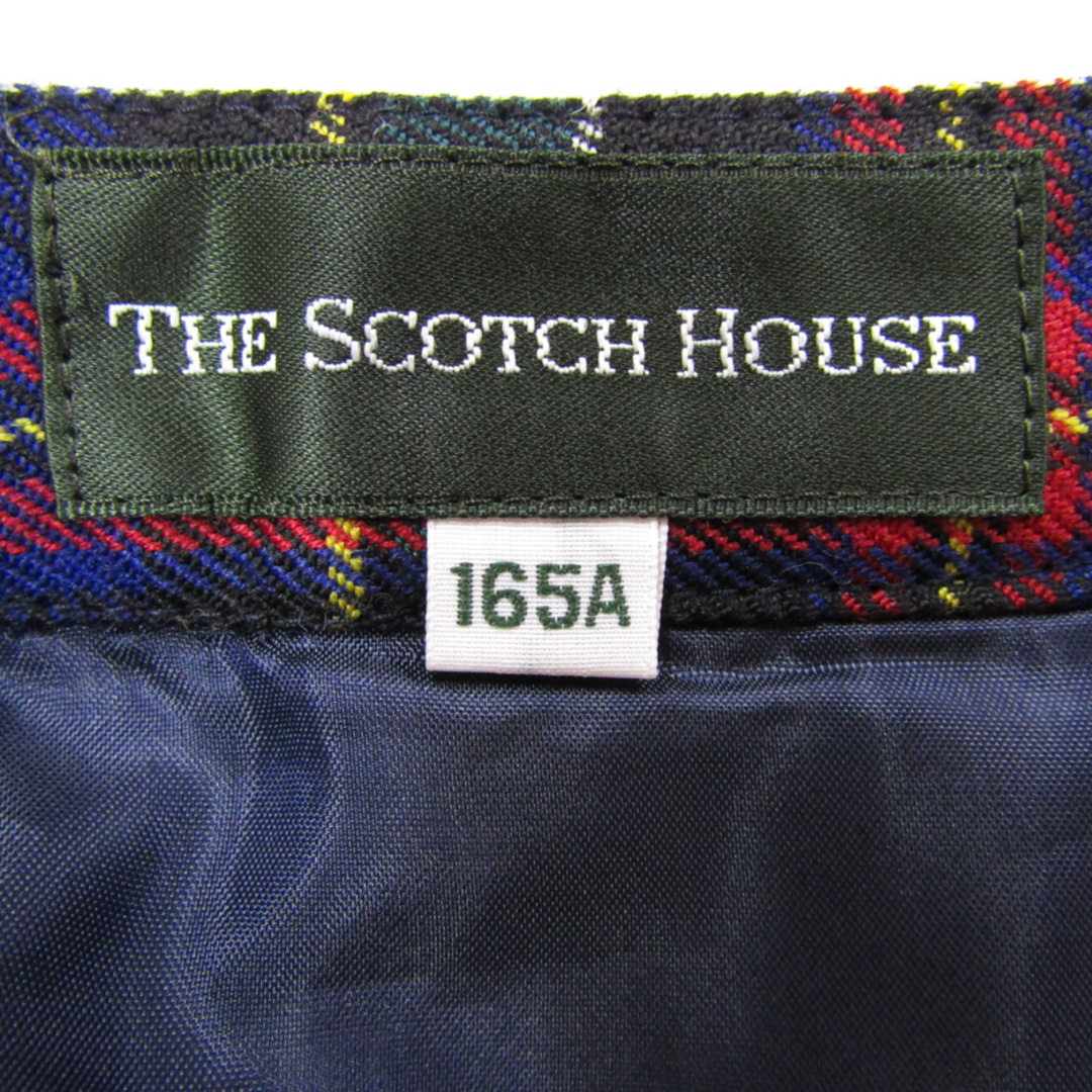 THE SCOTCH HOUSE(ザスコッチハウス)のスコッチハウス プリーツスカート タータンチェック柄 キッズ 女の子用 165Aサイズ ネイビー×レッド THE SCOTCH HOUSE キッズ/ベビー/マタニティのキッズ服女の子用(90cm~)(スカート)の商品写真