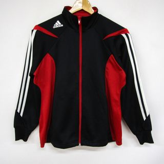 アディダス(adidas)のアディダス ジップアップジャージ 袖ライン スポーツウエア キッズ 男の子用 150サイズ ブラック adidas(その他)