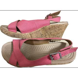 クロックス(crocs)のクロックス(crocs)バックストラップ厚底 ウェッジソール サンダル(サンダル)