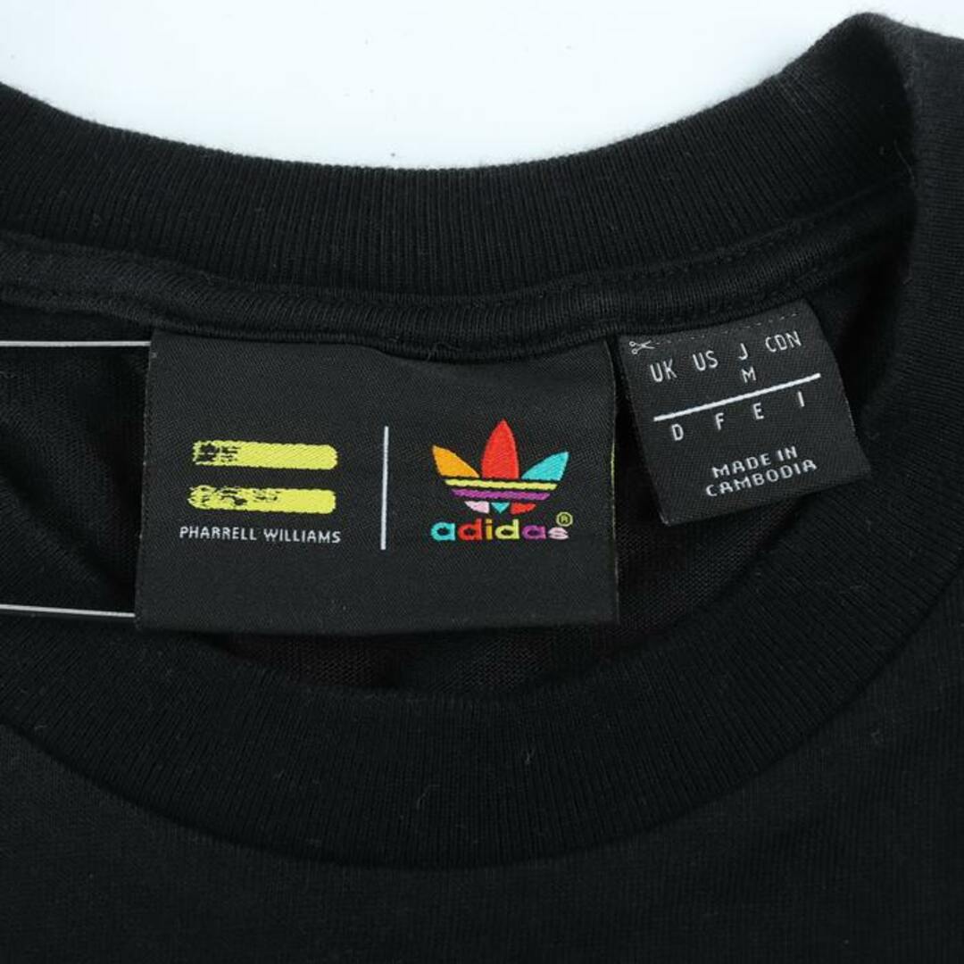 adidas(アディダス)のアディダス 半袖Tシャツ ロゴT 花柄 スポーツウエア レディース Mサイズ ブラック adidas レディースのトップス(Tシャツ(半袖/袖なし))の商品写真