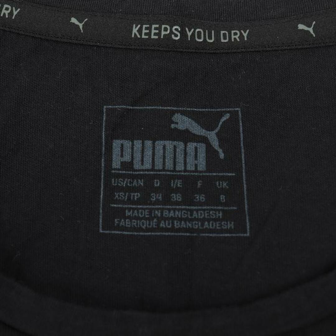 PUMA(プーマ)のプーマ 半袖Tシャツ ロゴT コットン スポーツウエア レディース XSサイズ ブラック PUMA レディースのトップス(Tシャツ(半袖/袖なし))の商品写真