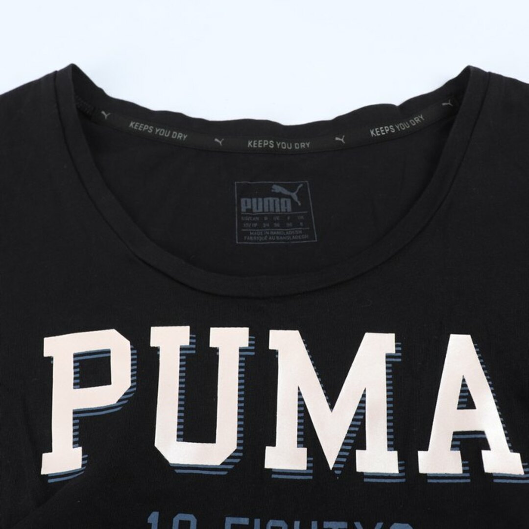 PUMA(プーマ)のプーマ 半袖Tシャツ ロゴT コットン スポーツウエア レディース XSサイズ ブラック PUMA レディースのトップス(Tシャツ(半袖/袖なし))の商品写真