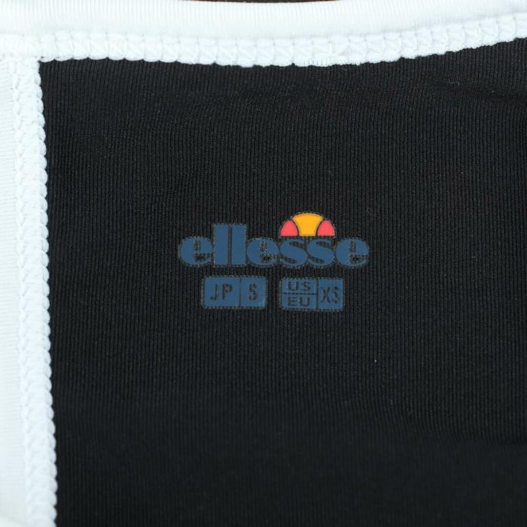 ellesse(エレッセ)のエレッセ 半袖Tシャツ フリル袖 スポーツウエア レディース Sサイズ ブラック ellesse レディースのトップス(Tシャツ(半袖/袖なし))の商品写真