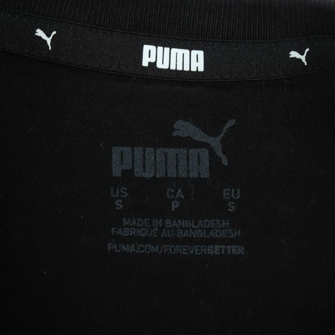 PUMA(プーマ)のプーマ 半袖Tシャツ ロゴT クロップド丈 スポーツウエア レディース Sサイズ ブラック PUMA レディースのトップス(Tシャツ(半袖/袖なし))の商品写真