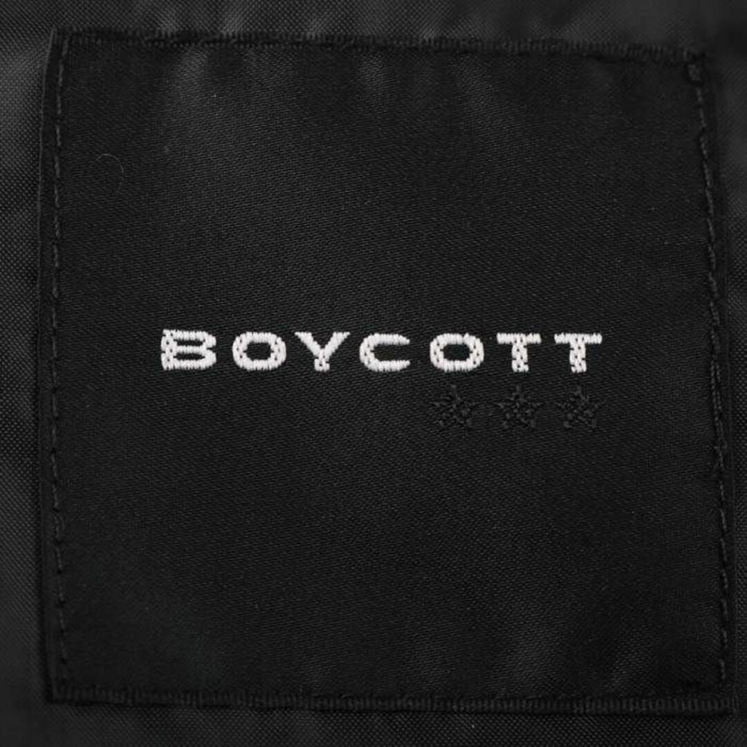 BOYCOTT(ボイコット)のボイコット ワールド ダッフルコート ジャケット 無地 アウター 羊毛混 カシミヤ混 メンズ Lサイズ ネイビー BOYCOTT メンズのジャケット/アウター(ダッフルコート)の商品写真