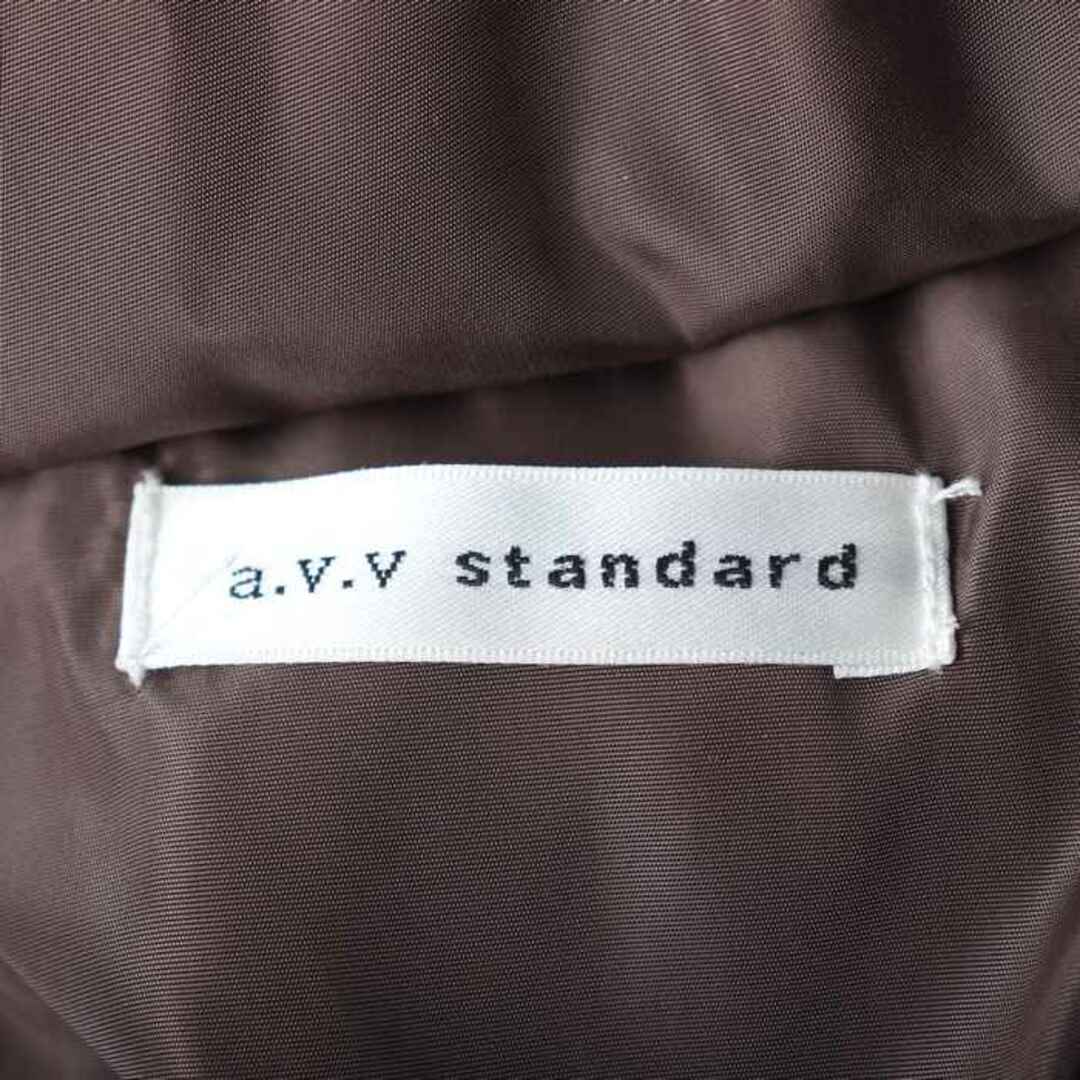 a.v.v(アーヴェヴェ)のアーヴェーヴェー スタンダード ナイロンジャケット 中綿 コート ロングアウター  レディース Lサイズ ブラウン a.v.v レディースのジャケット/アウター(ナイロンジャケット)の商品写真