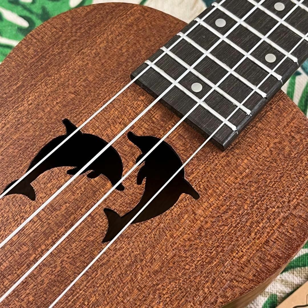 【Aiersi】ドルフィンホールのエレキ・ソプラノウクレレ【ukulele】 楽器のウクレレ(ソプラノウクレレ)の商品写真