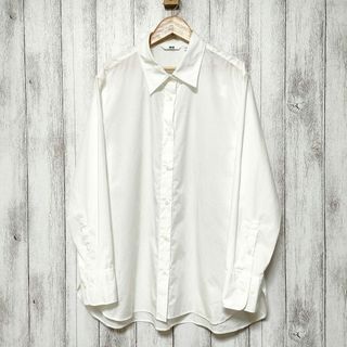 ユニクロ(UNIQLO)のUNIQLO ユニクロ (L)　コットンシャツ　レディース　ブラウス(シャツ/ブラウス(長袖/七分))