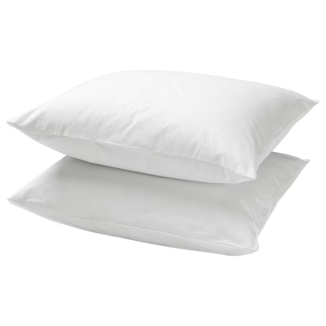 IKEA(イケア)の【新品・匿名発送】IKEA 枕カバー 2枚組 50×60 綿100％ ホワイト インテリア/住まい/日用品の寝具(シーツ/カバー)の商品写真