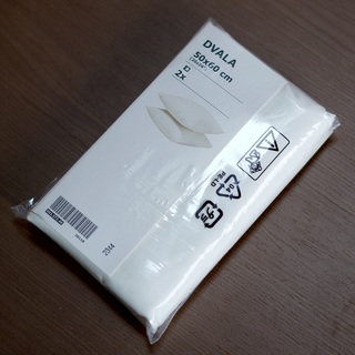 イケア(IKEA)の【新品・匿名発送】IKEA 枕カバー 2枚組 50×60 綿100％ ホワイト(シーツ/カバー)
