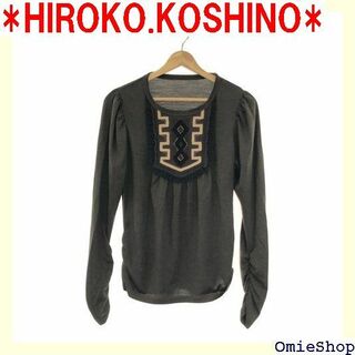 HIROKO KOSHINO ヒロココシノ トップス Uネ ィース グレー 38(キャミソール)