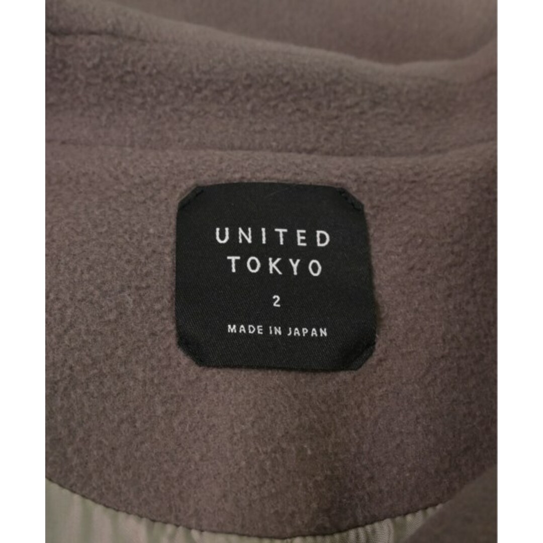 UNITED TOKYO(ユナイテッドトウキョウ)のUNITED TOKYO チェスターコート 2(M位) 茶系 【古着】【中古】 レディースのジャケット/アウター(チェスターコート)の商品写真