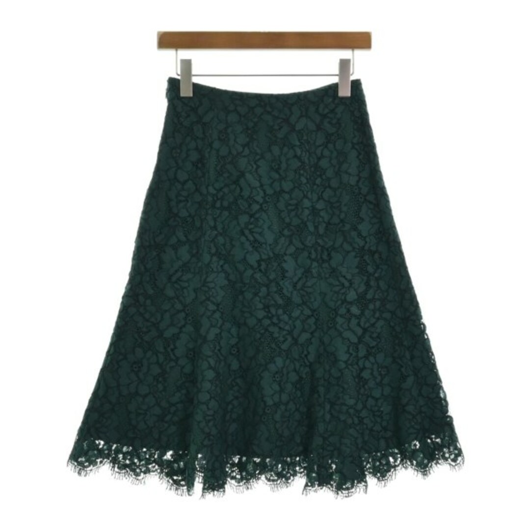 UNITED ARROWS(ユナイテッドアローズ)のUNITED ARROWS ひざ丈スカート 36(S位) 緑 【古着】【中古】 レディースのスカート(ひざ丈スカート)の商品写真