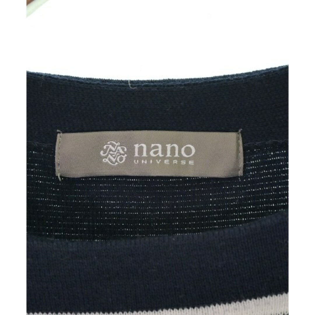 nano UNIVERSE ナノユニバース カーディガン S 紺x白(ボーダー) 【古着】【中古】 メンズのトップス(カーディガン)の商品写真