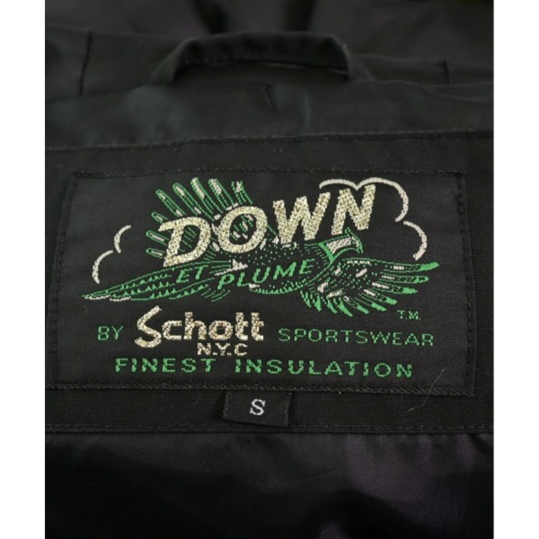 schott(ショット)のSchott ショット ダウンジャケット/ダウンベスト S 黒 【古着】【中古】 メンズのジャケット/アウター(ダウンジャケット)の商品写真