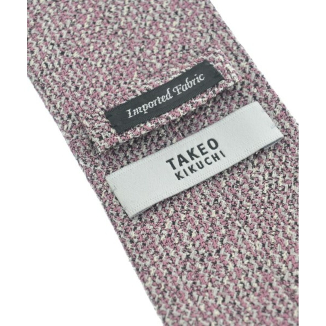 TAKEO KIKUCHI(タケオキクチ)のTAKEO KIKUCHI タケオ　キクチ ネクタイ - ピンク系(総柄) 【古着】【中古】 メンズのファッション小物(ネクタイ)の商品写真