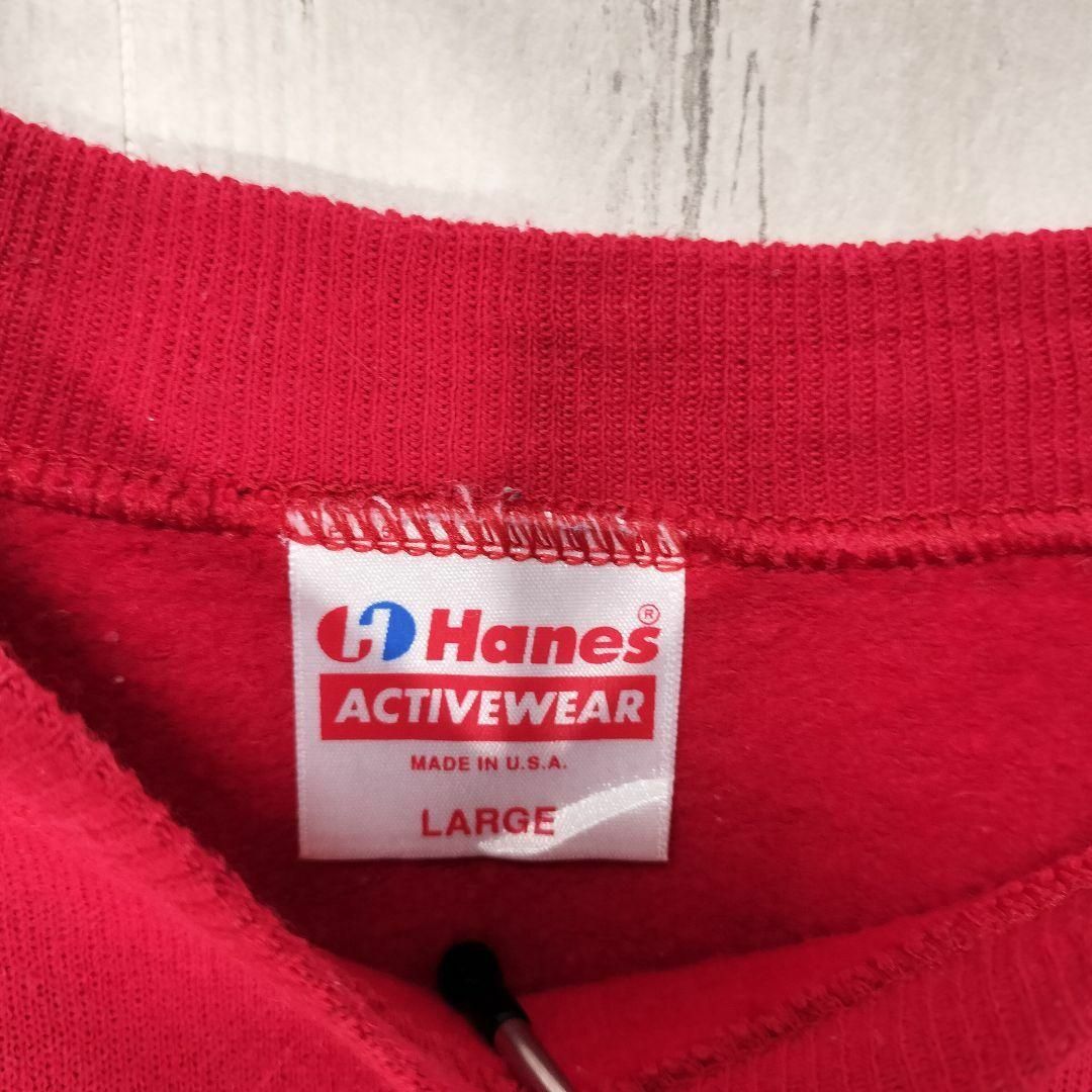 Hanes - Hanes 80s ビンテージ古着 ラグランスウェット USA製 赤 Hanes - Hanes 80s ビンテージ古着 ラグランスウェット USA製 赤